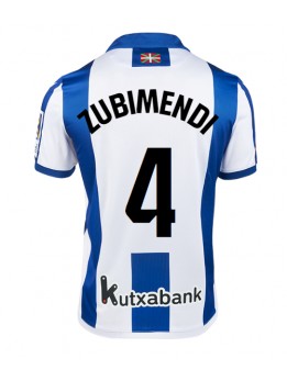 Real Sociedad Martin Zubimendi #4 Replika Hemmakläder 2024-25 Kortärmad